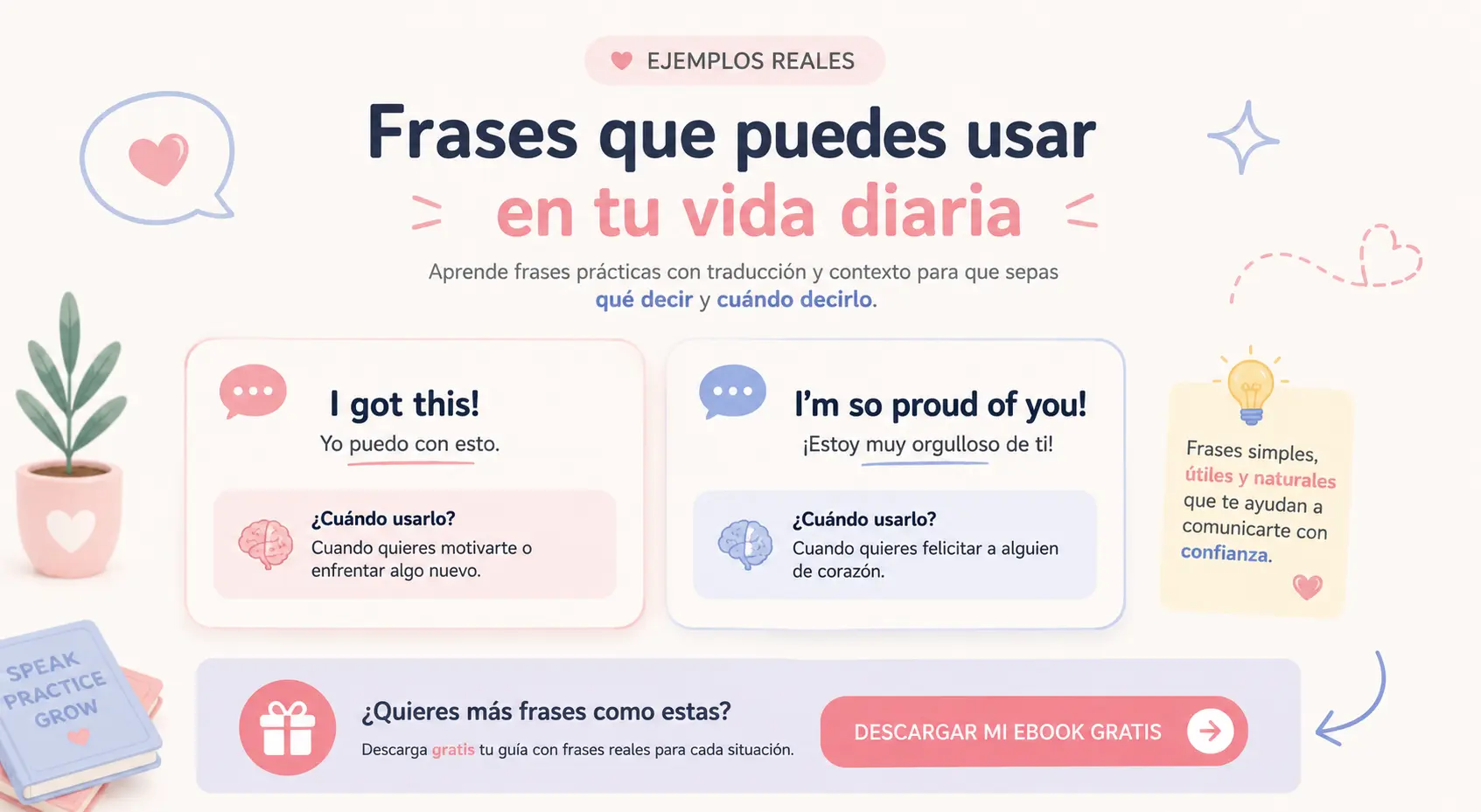 ejemplos frases en inglés para la vida real