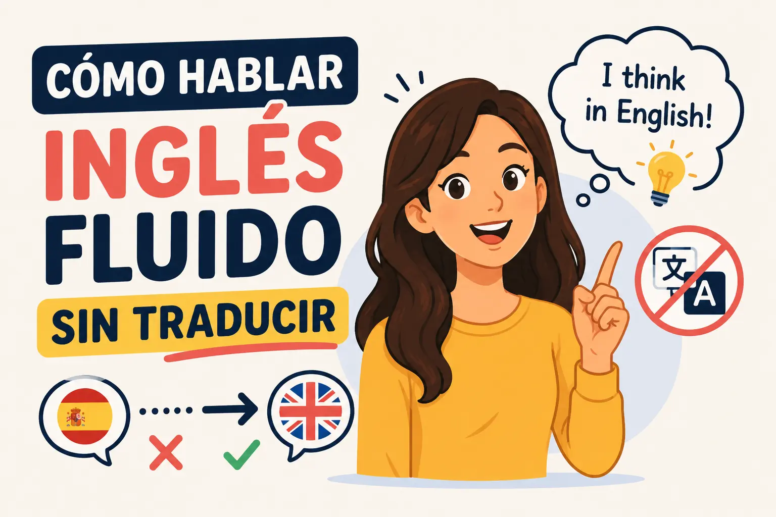 Cómo hablar ingles fluido sin traducir