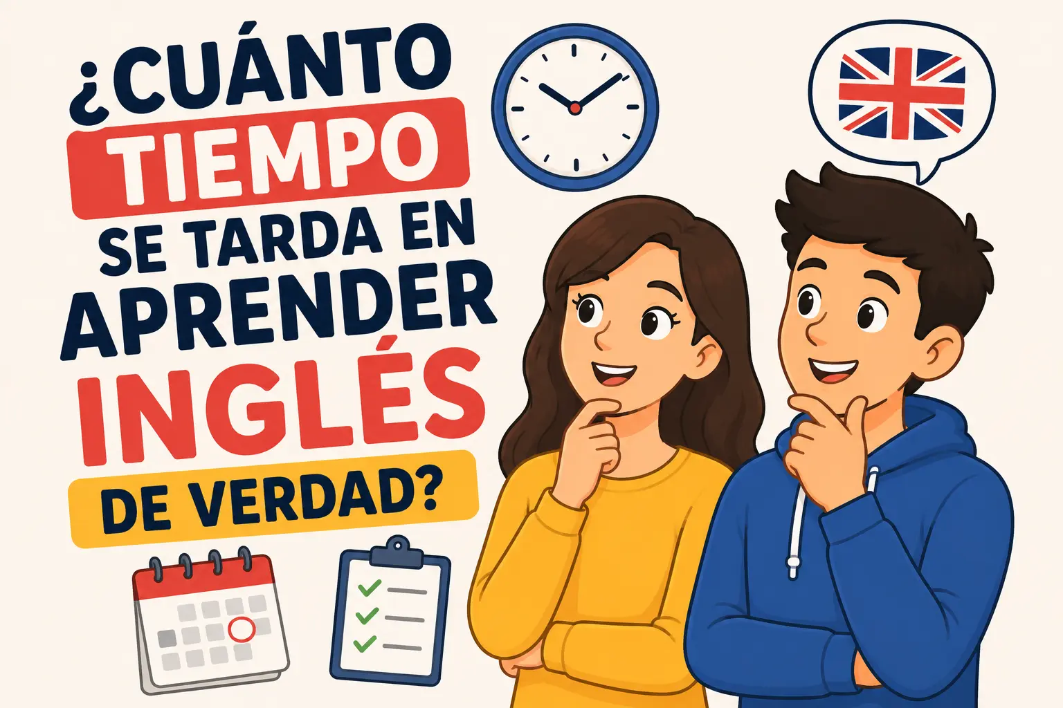 Cuánto tiempo tardo en aprender inglés