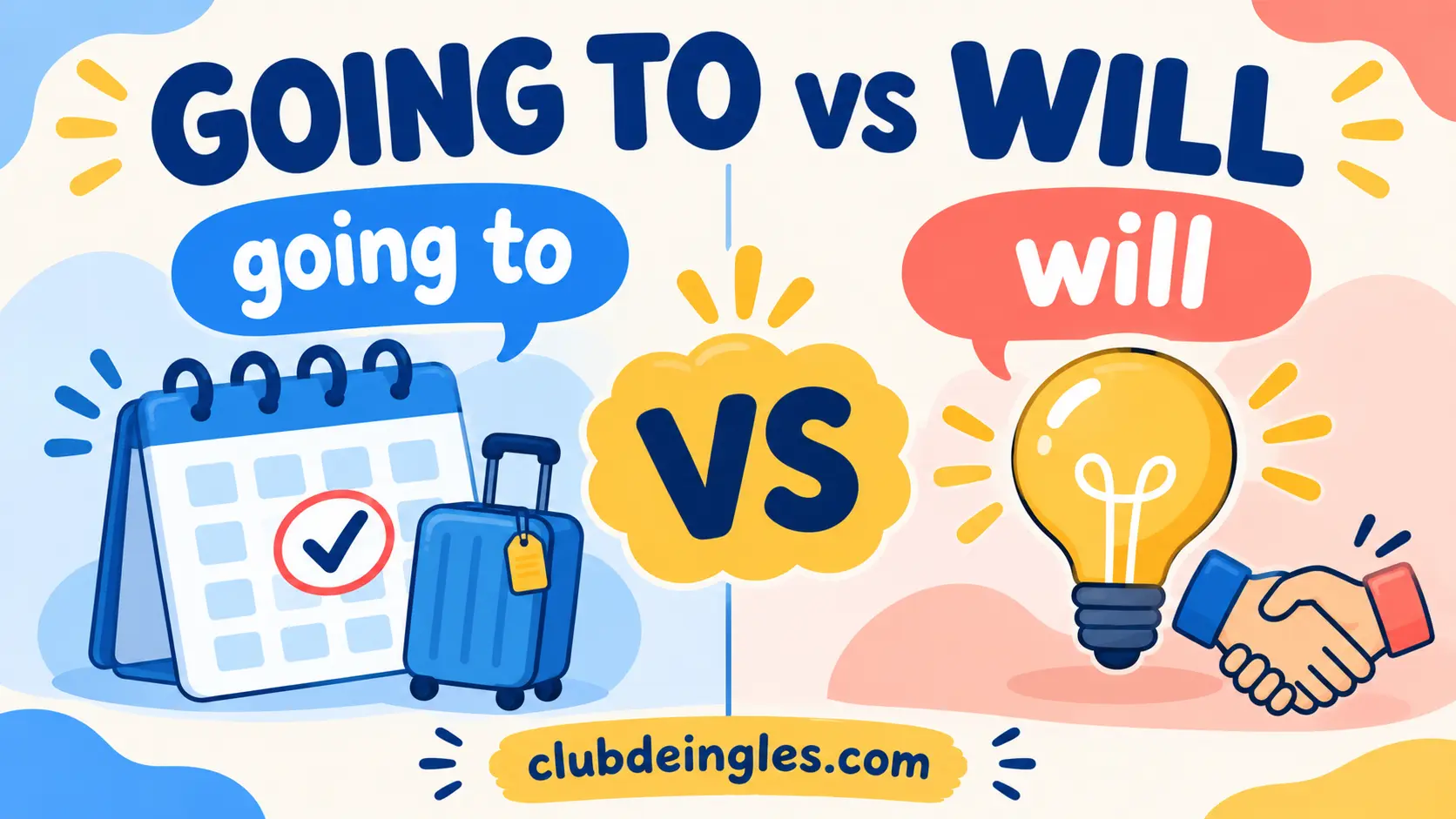 Going to y will en inglés: diferencia entre plan y decisión espontánea